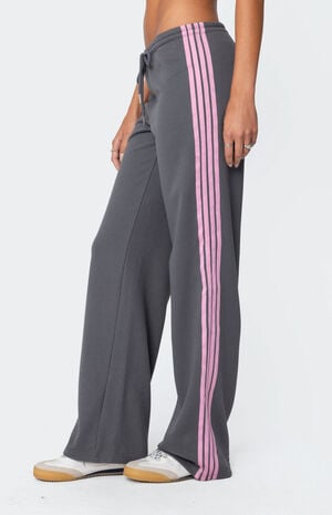 Averie Contrast Striped Sweatpants image number 4