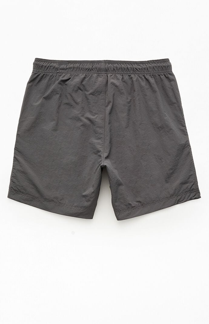 Pacsun Gray Collegiate Solid 7" Swim Trunks