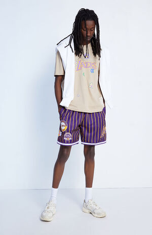 Mitchell & Ness Mens Los Angeles Lakers Champ City Graphic Joggers