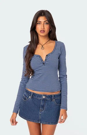 Jocelyn Striped Top image number 1