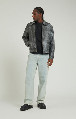 Light Indigo Baggy Cargo Jeans image number 1