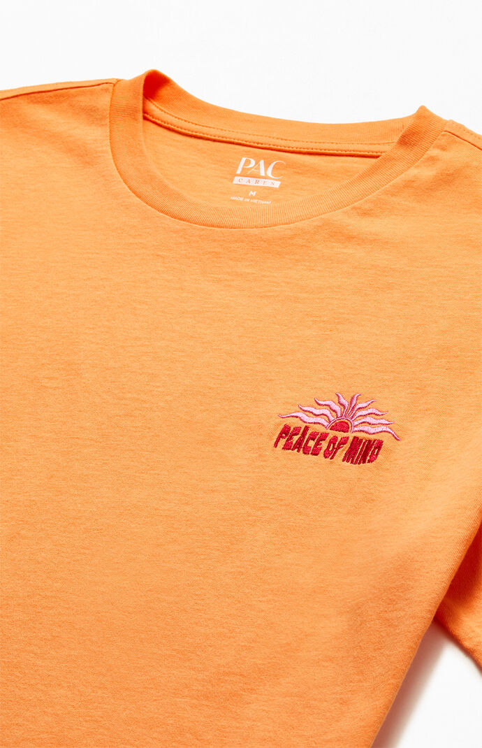 Peace Embroidered Regular T-Shirt