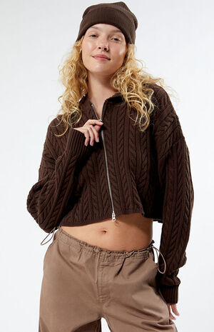 Mini Cable Stitch Hoodie image number 1