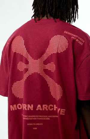 Red Modern Archive Cropped Boxy T-Shirt image number 4