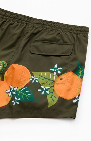 Tropical Orange 4.5" Swim Trunks image number 4