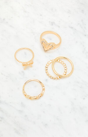 5 Pack Dainty Rings image number 1