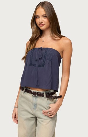 Joycee Tie Front Top image number 2