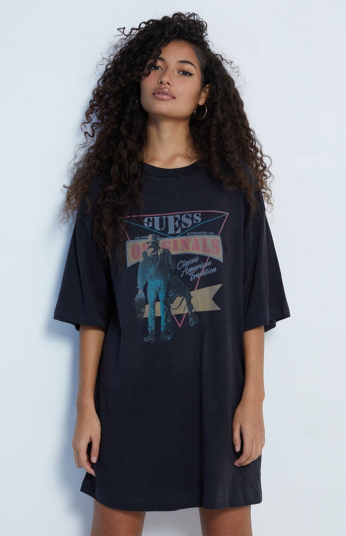 T shirt dress shop guess