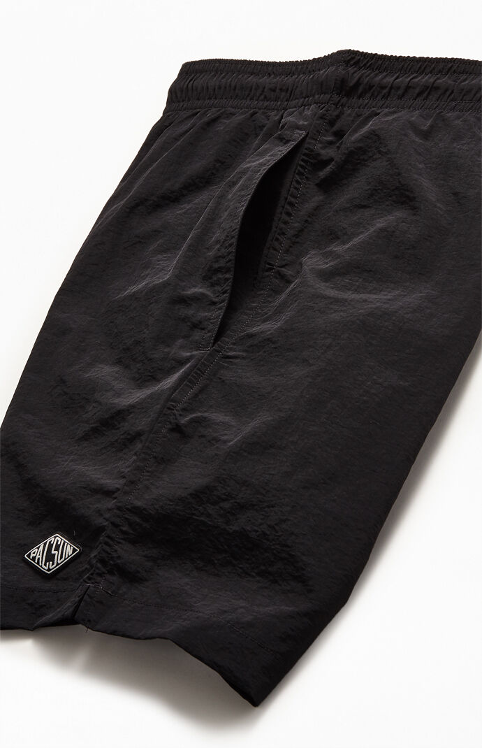 Two Pack Black & Pink 17" Swim Trunks