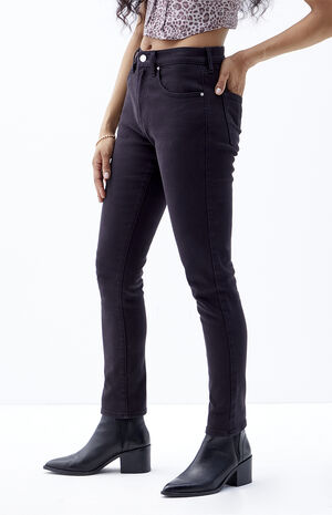 Stretch Black Skinny Jeans image number 3