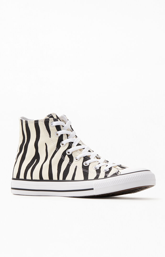 converse zebra print shoes