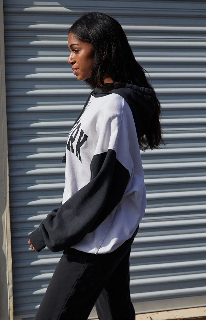 Hoodie white black shop