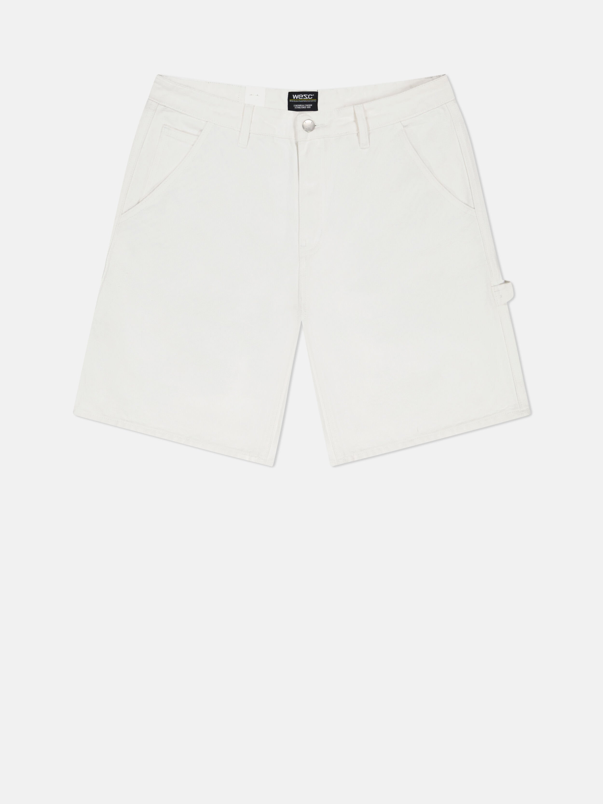 WeSC Cream Carpenter Baggy Shorts