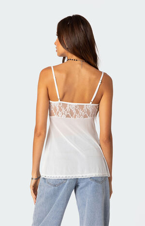 Mimosa Sheer Lace Long Tank Top image number 3