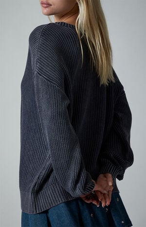 Thea Oversized Crew Neck Sweater image number 3