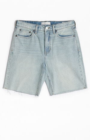 Light Indigo Cutoff Denim Shorts image number 1