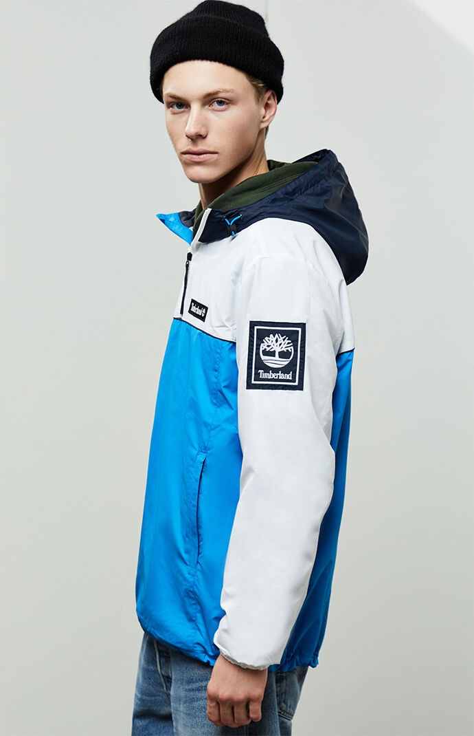 Hooded Quarter Zip Windbreaker