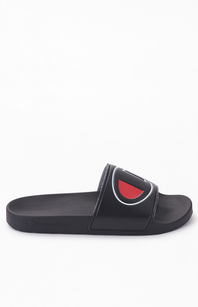 Black IPO Slide Sandals