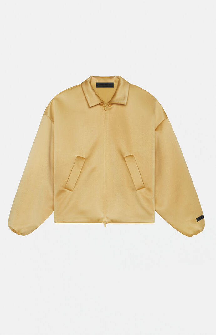 Fear of God Essentials Women's Amber Satin Bomber Jacket Fear of God Essentials Women's Amber Satin Bomber Jacket
