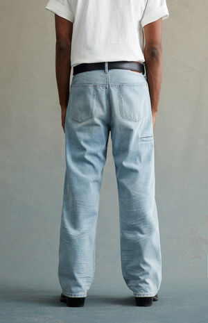 Light Indigo Baggy Jeans image number 4
