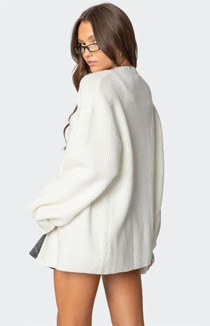 Mathilde Oversized V Neck Cardigan image number 5