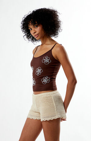 Mia Floral Beaded Cami Top image number 4