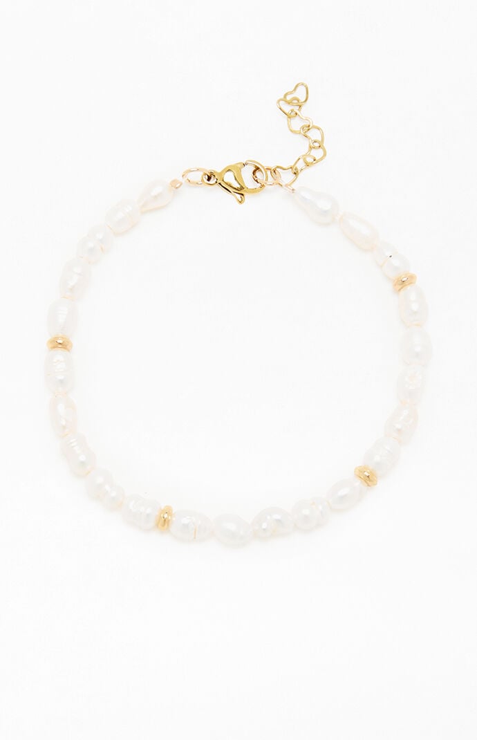 John Galt Faux Pearl Bracelet