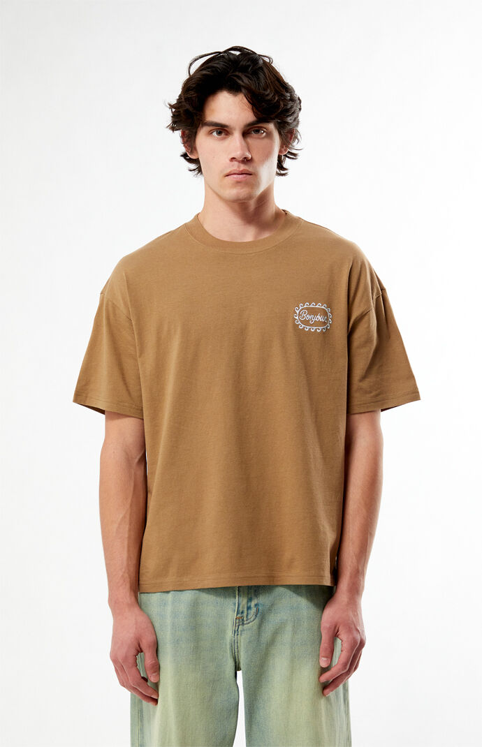 Pacsun Bonjour Embroidered T-Shirt