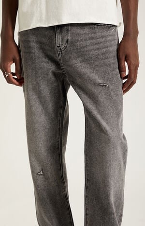 Cade Straight Jeans Ripped Black Wash image number 5