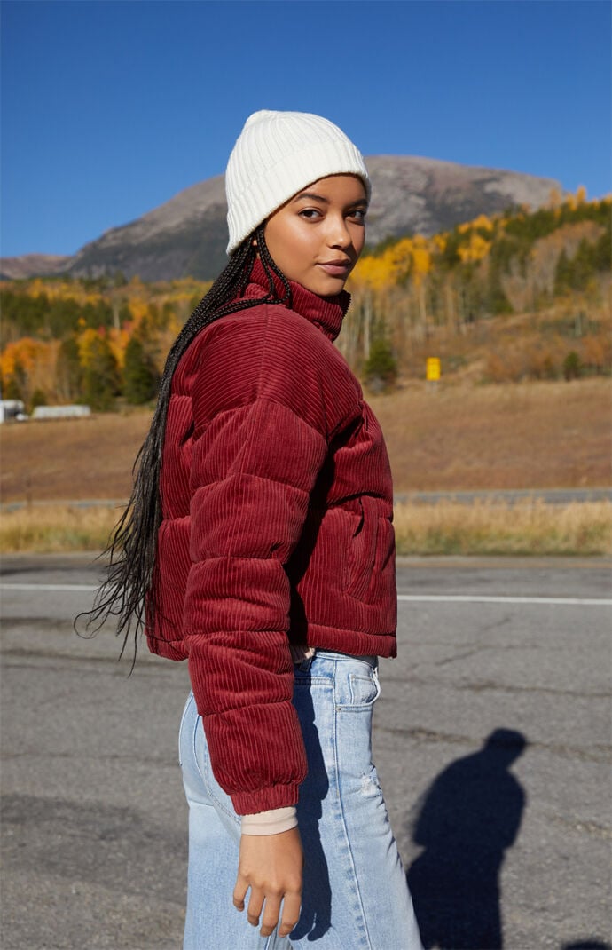 LA Hearts Corduroy Puffer Jacket PacSun