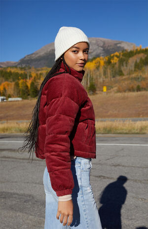 Corduroy Puffer Jacket image number 4