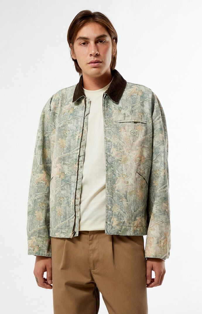 MUSEUM OF PEACE & QUIET Utility Camo Canvas Work Jacket | Pacsun