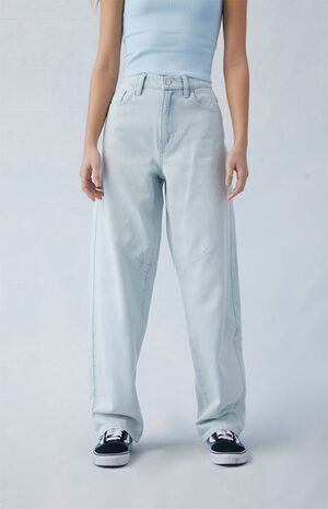 Eco Light Indigo Barrel Jeans image number 2