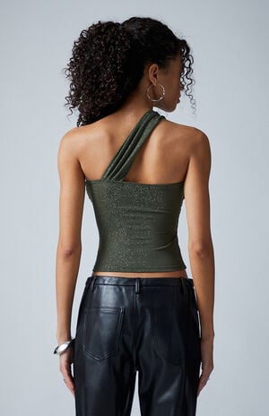 Alisha Sparkle Asymmetrical Tank Top image number 5