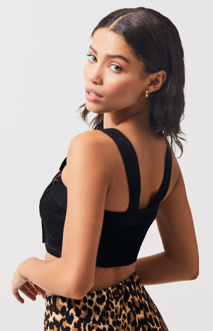 Denim Bustier Top
