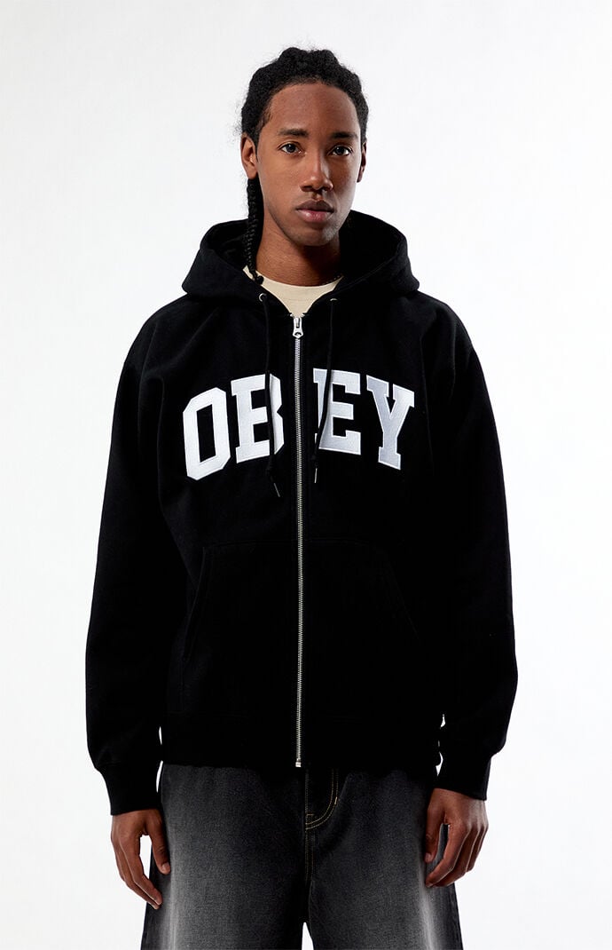 Obey Collegiate Full Zip Hoodie