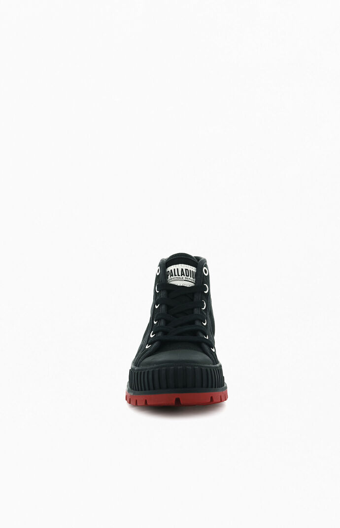 Black & Red Pallashock Mid OG Shoes