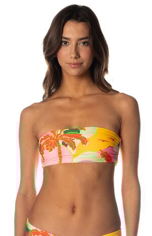 Tropical Tiffany Reversible Bandeau Bikini Top image number 1