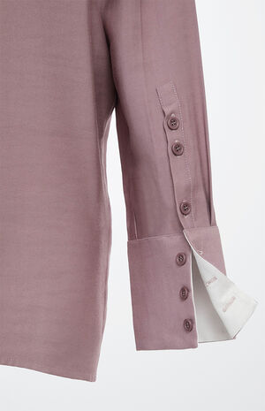 Taylor Ivory & Grape Smoke Combo Long Sleeve Shirt image number 4