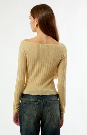 Bailey Boat Neck Glitter Sweater image number 5