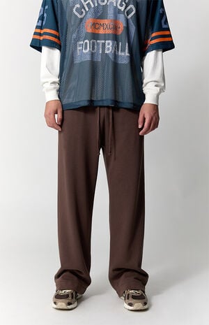 Brown Fleece Extreme Baggy Sweatpants image number 2