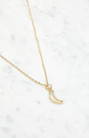 Simple moon necklace Clearance