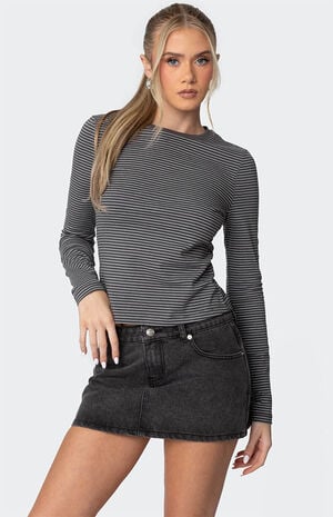 Brianna Striped Long Sleeve T-Shirt image number 1