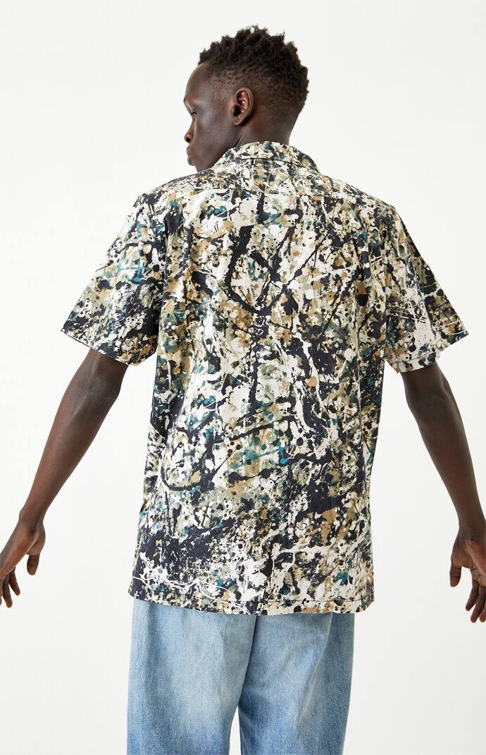 x MoMA Pollock Short Sleeve Button Up Shirt