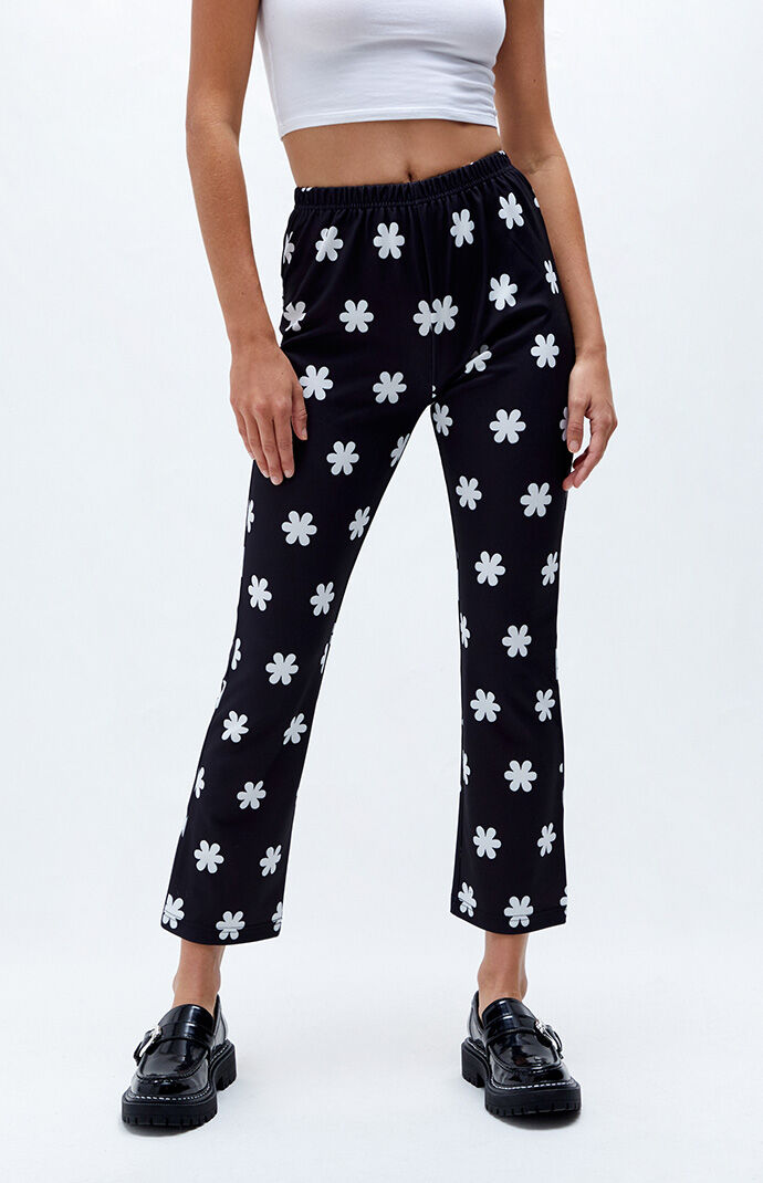LA Hearts Cropped Flower Flare Pants 