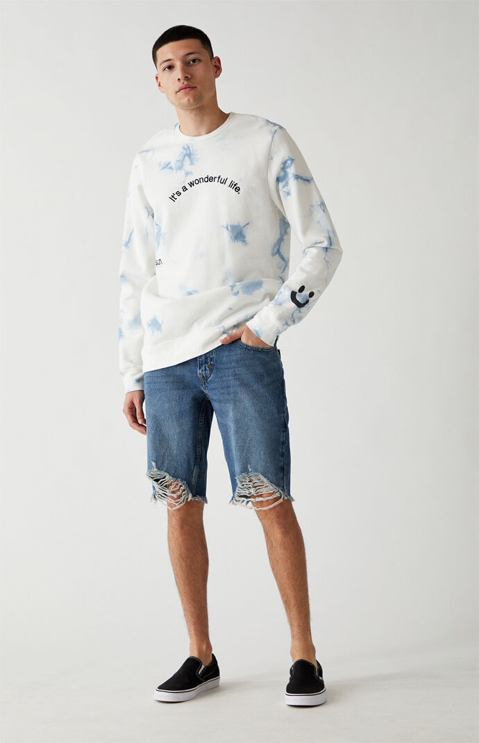 Tie-Dyed It's A Wonderful Life Crew Sweatshirt