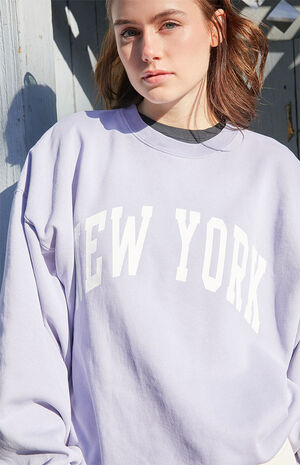 Light Blue New York Crew Neck Sweatshirt image number 2