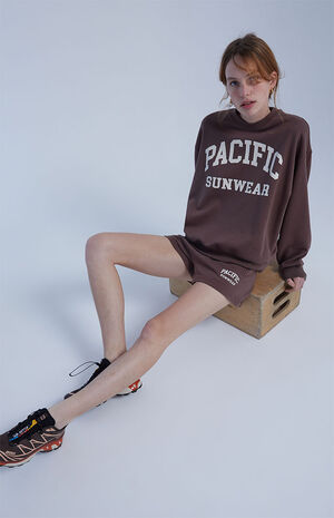 Pacific Sunwear Logo Crew Neck Sweatshirt image number 6