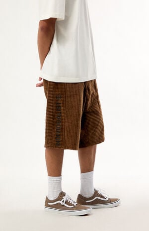 Brown Big Boy Corduroy Baggy Shorts image number 3