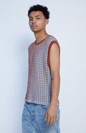 Ocean Crochet Sweater Vest image number 3